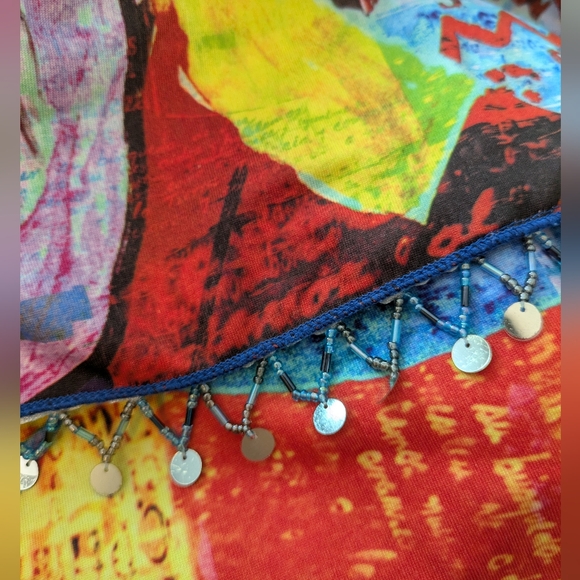 Amour Love Y2K Beaded Euro Style Blouse - Picture 13 of 13